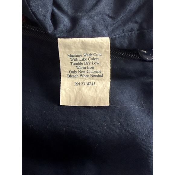 Vineyard Vines Nautical Midi V Neck Sheath Dress Sleeveless Navy Pink Size 4 - Picture 4 of 4